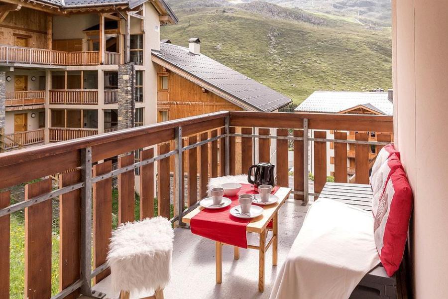 Alquiler al esquí Apartamento cabina 2 piezas para 4 personas (2102) - La Résidence Ski Soleil - Les Menuires - Balcón