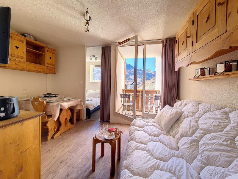 Ski verhuur Appartement 1 kamers 4 personen (2708) - La Résidence Ski Soleil - Les Menuires - Woonkamer