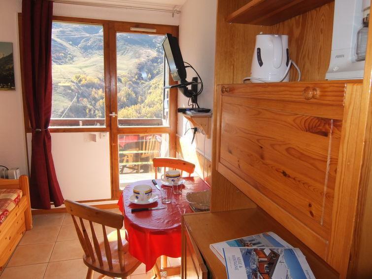 Ski verhuur Appartement 1 kamers 3 personen (1) - Le Sarvan - Les Menuires - Woonkamer