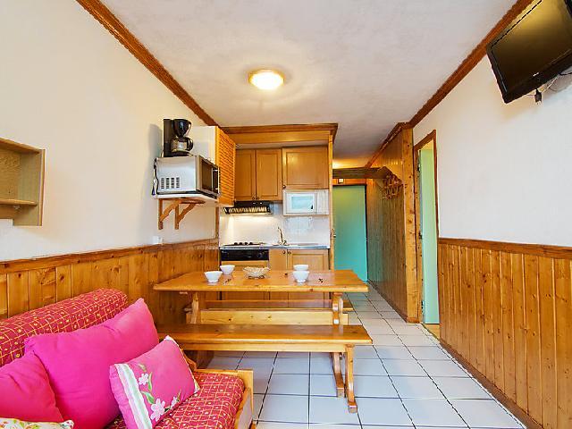 Rent in ski resort 2 room apartment 5 people (6) - Le Villaret - Les Menuires - Dining area