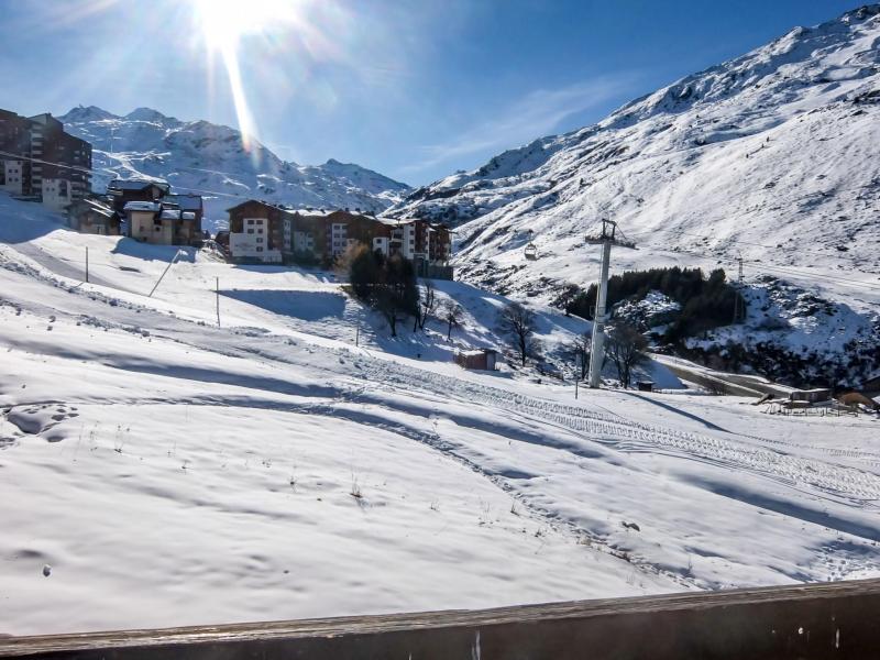Rent in ski resort 1 room apartment 4 people (15) - Les Asters - Les Menuires - Balcony