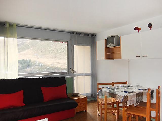 Rent in ski resort 1 room apartment 4 people (26) - Les Asters - Les Menuires - Living room