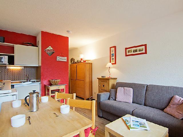 Skiverleih 1-Zimmer-Appartment für 4 Personen (30) - Les Asters - Les Menuires - Wohnzimmer