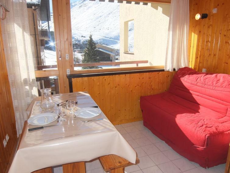 Ski verhuur Appartement 1 kamers 2 personen (35) - Les Asters - Les Menuires - Woonkamer