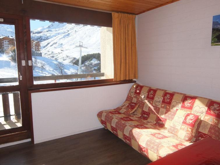 Ski verhuur Appartement 1 kamers 4 personen (15) - Les Asters - Les Menuires - Woonkamer