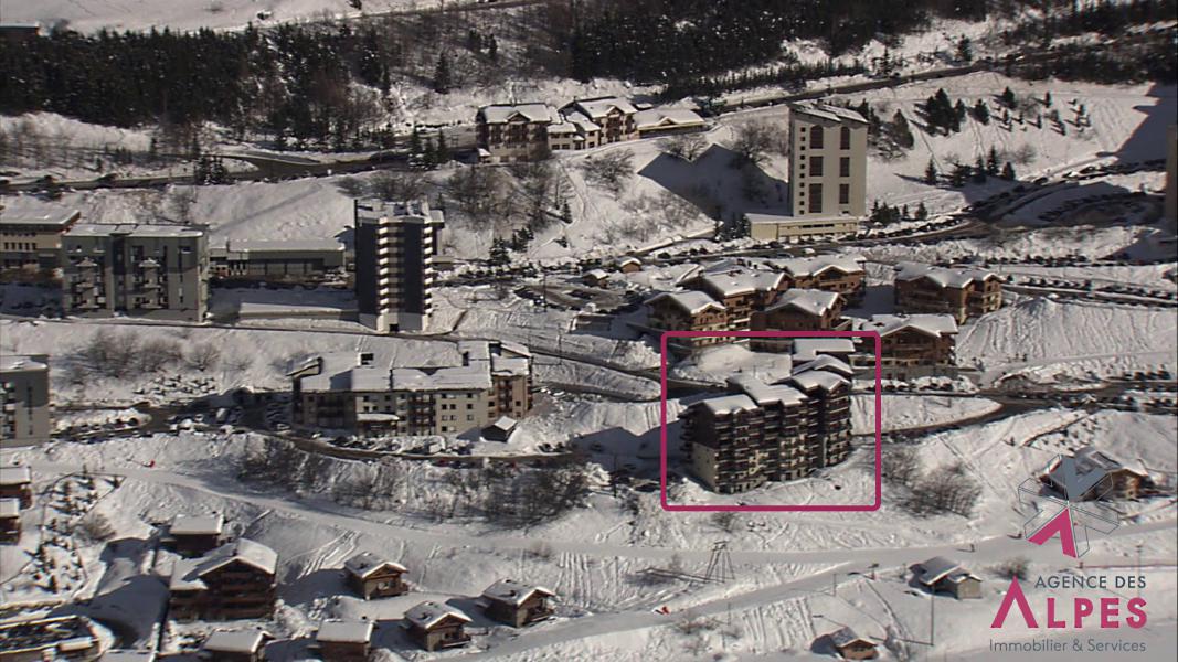 Rent in ski resort Les Balcons d'Olympie - Les Menuires - Winter outside