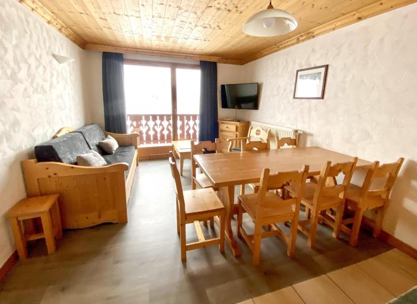 Ski verhuur Appartement 4 kamers 8 personen - Les Chalets de l'Adonis - Les Menuires - Woonkamer