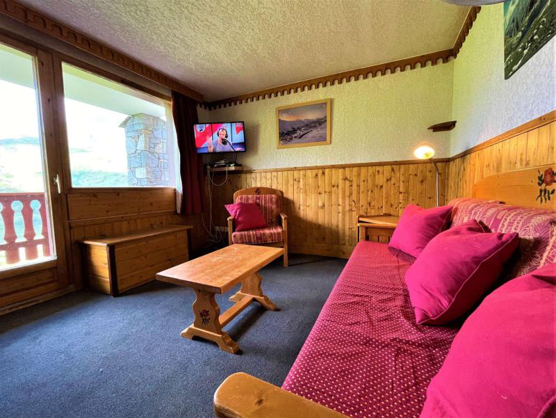 Ski verhuur Appartement 3 kamers 6 personen (101) - Les Côtes d'Or Chalet Bossons - Les Menuires - Woonkamer
