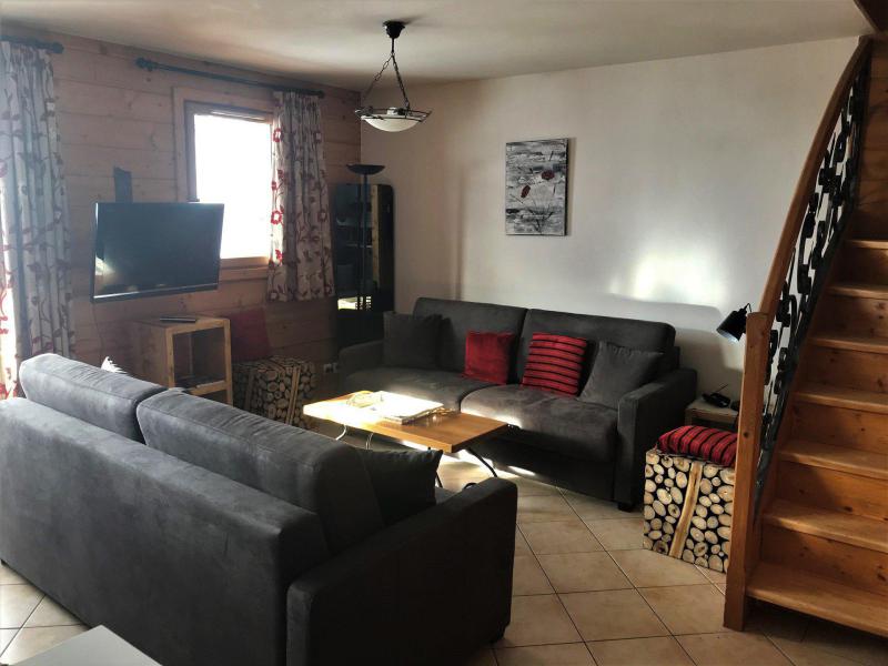 Rent in ski resort 4 room duplex apartment 8-10 people (342) - Les Côtes d'Or Chalet Courmayeur - Les Menuires - Living room