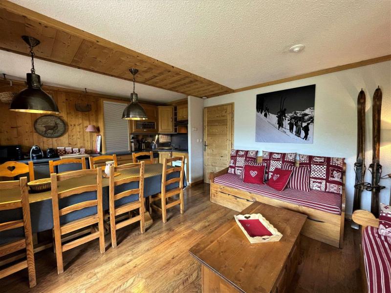 Skiverleih 4-Zimmer-Appartment für 7 Personen (313) - Les Côtes d'Or Chalet Courmayeur - Les Menuires - Wohnzimmer