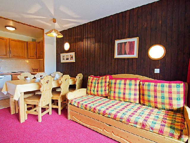 Аренда на лыжном курорте Апартаменты 3 комнат 6 чел. (2) - Les Origanes - Les Menuires - Салон