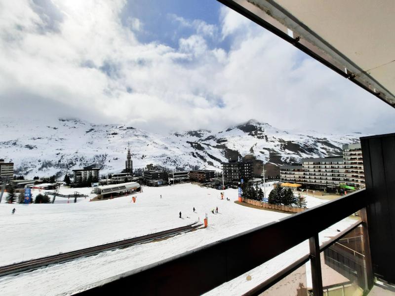 Location au ski Studio 3 personnes (514) - Résidence Aravis - Les Menuires - Extérieur hiver