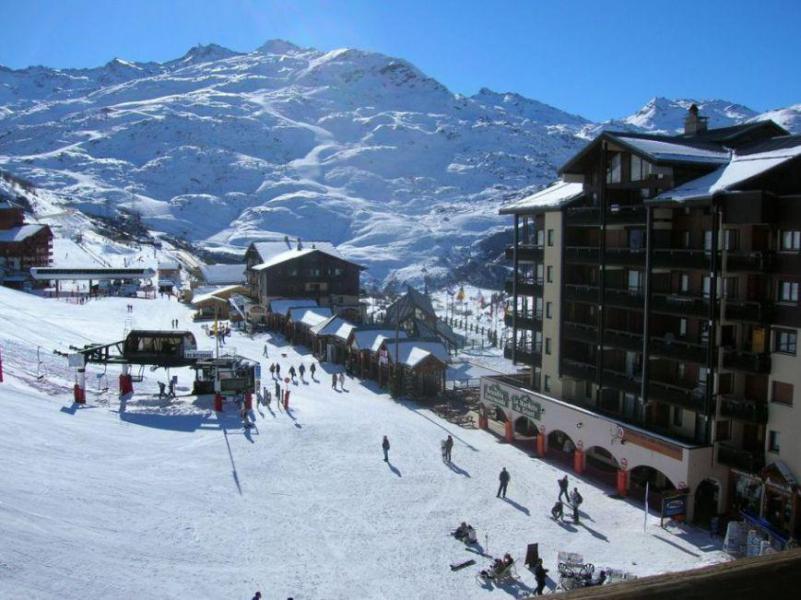 Location au ski Studio 4 personnes (52) - Résidence Carlines I - Les Menuires - Extérieur hiver