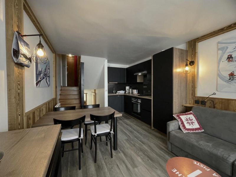 Ski verhuur Appartement duplex 2 kamers 4 personen (928) - Résidence Danchet - Les Menuires - Woonkamer