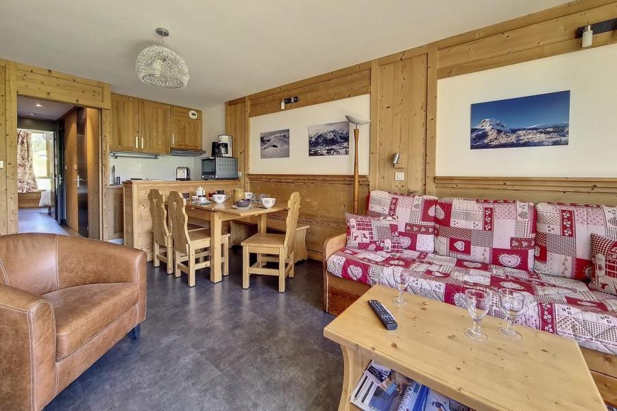 Ski verhuur Appartement 2 kamers 6 personen (618) - Résidence de Caron - Les Menuires - Woonkamer