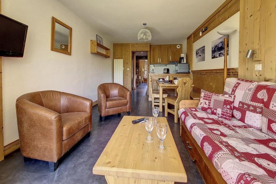 Ski verhuur Appartement 2 kamers 6 personen (618) - Résidence de Caron - Les Menuires - Woonkamer