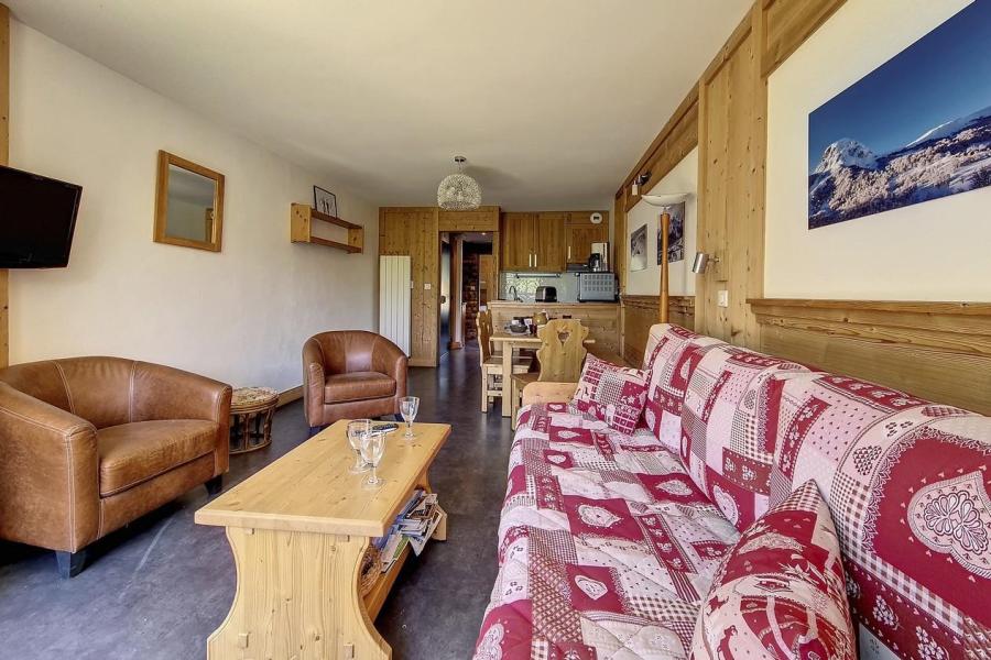 Ski verhuur Appartement 2 kamers 6 personen (618) - Résidence de Caron - Les Menuires - Woonkamer