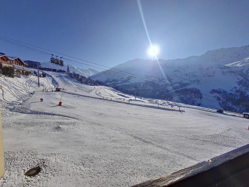 Location au ski Studio 3 personnes (0409) - Résidence de Caron - Les Menuires - Balcon