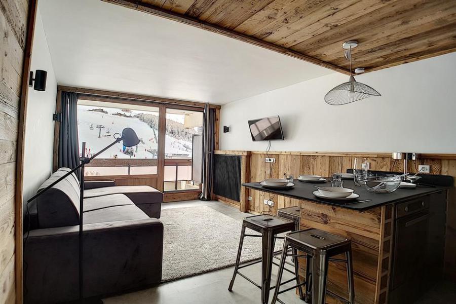 Ski verhuur Appartement 2 kamers 5 personen (0202) - Résidence de Peclet - Les Menuires - Woonkamer