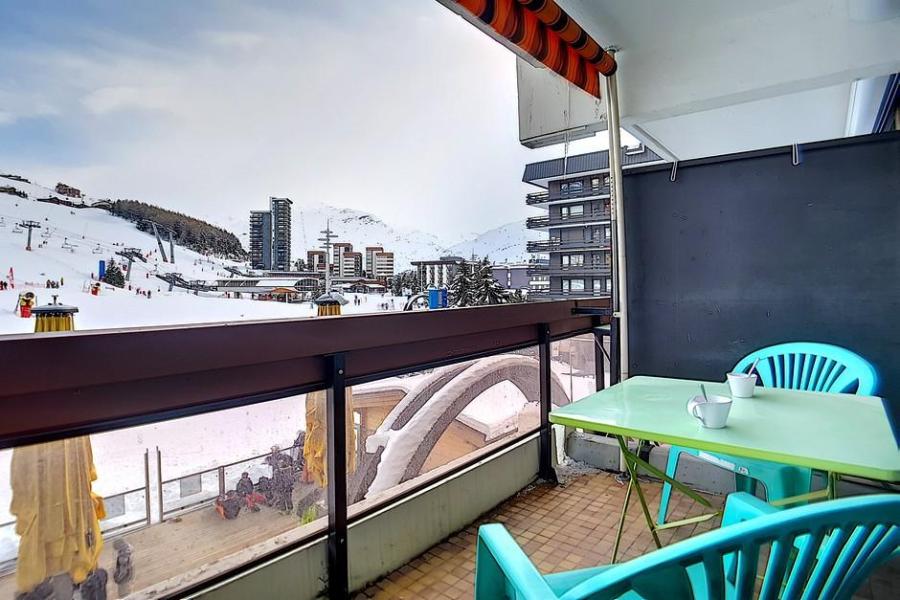 Ski verhuur Appartement 2 kamers 5 personen (105) - Résidence de Peclet - Les Menuires - Balkon