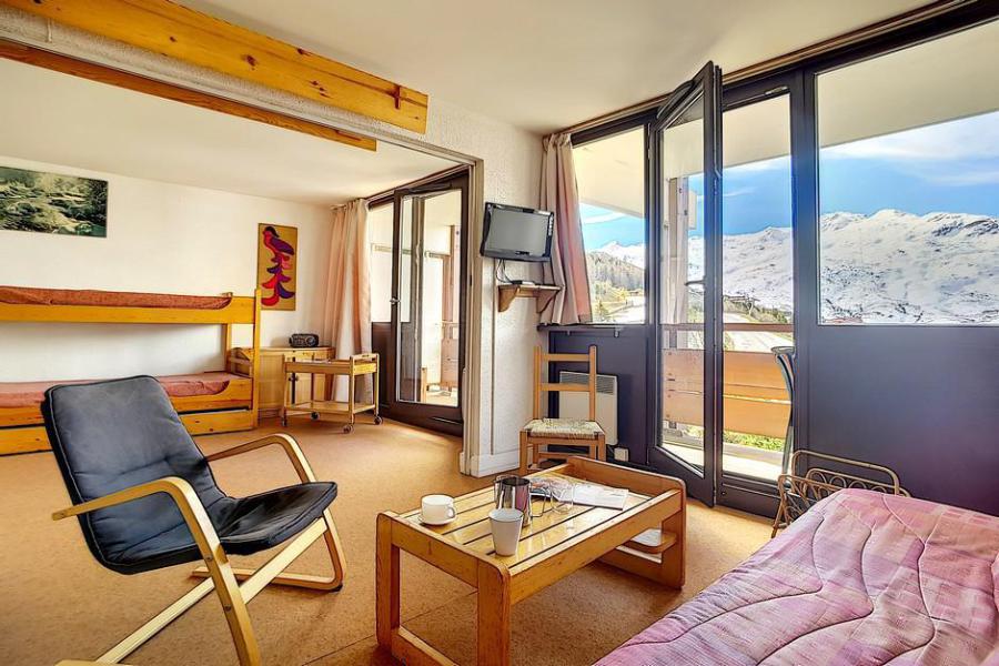 Ski verhuur Appartement 2 kamers 5 personen (AL0703) - Résidence des Alpages - Les Menuires - Woonkamer