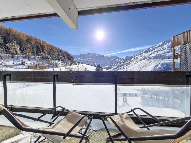 Аренда на лыжном курорте Апартаменты 3 комнат 6 чел. (201) - Résidence Dorons - Les Menuires - зимой под открытым небом