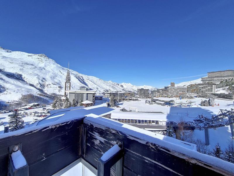 Location au ski Appartement 3 pièces 6 personnes (201) - Résidence Dorons - Les Menuires - Balcon