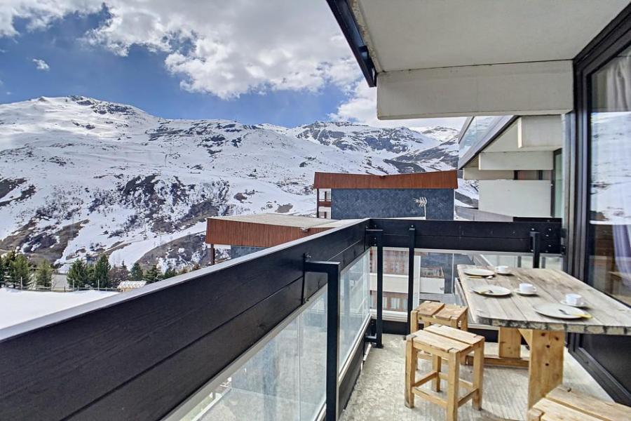 Ski verhuur Studio 3 personen (503) - Résidence Dorons - Les Menuires - Balkon