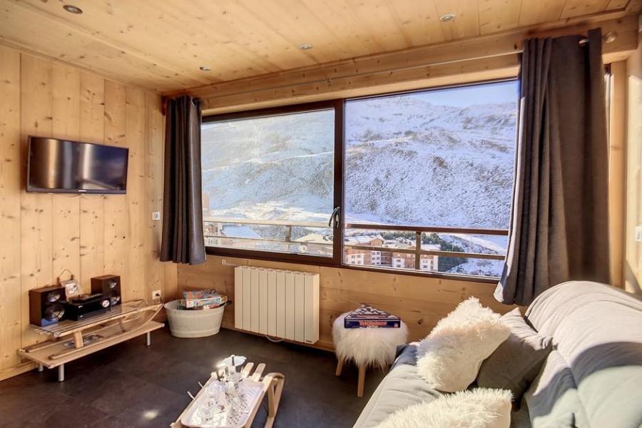 Ski verhuur Appartement 2 kamers 4 personen (14) - Résidence la Biellaz - Les Menuires - Woonkamer