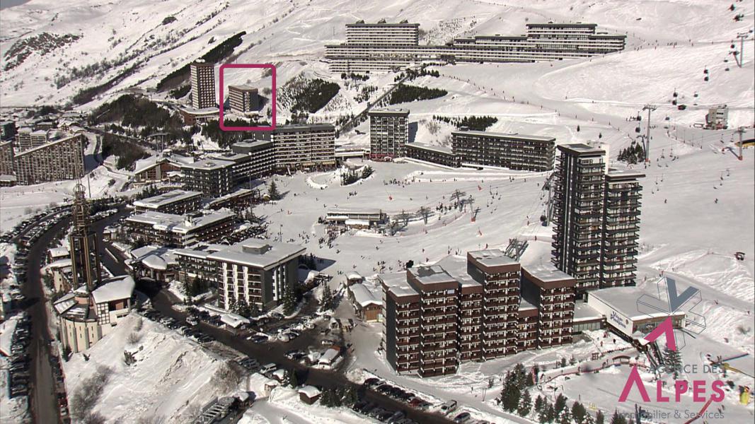 Location au ski Résidence Lauzes - Les Menuires - Extérieur hiver