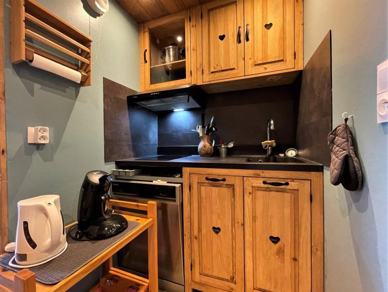 Ski verhuur Appartement duplex 2 kamers 5 personen (32) - Résidence Lauzes - Les Menuires - Keuken