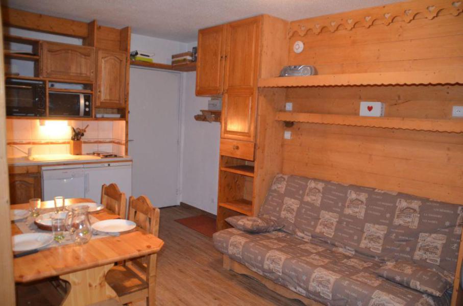 Ski verhuur Appartement 1 kamers 4 personen (B77) - Résidence le Jettay - Les Menuires - Woonkamer