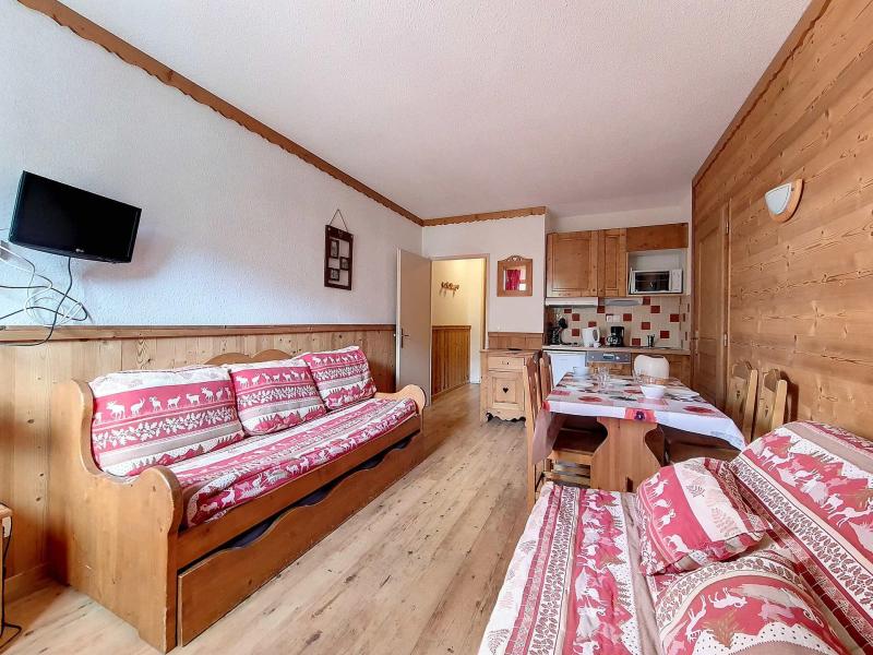 Ski verhuur Studio 4 personen (0021) - Résidence le Lac du Lou - Les Menuires - Woonkamer