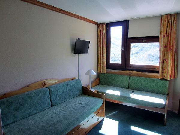 Rent in ski resort 2 room apartment 4 people (302) - Résidence le Median - Les Menuires - Living room