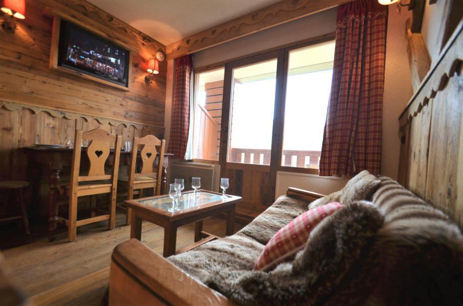 Rent in ski resort Studio 4 people (718) - Résidence le Nécou - Les Menuires - Living room