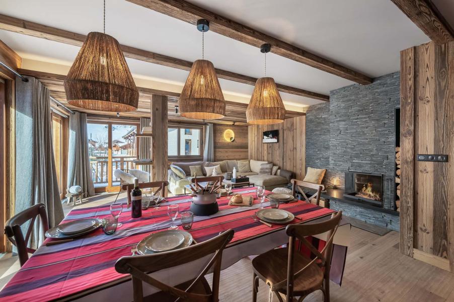 Ski verhuur Appartement duplex 5 kamers 10 personen (KALASI) - Résidence le Rocher - Kalasi - Les Menuires - Woonkamer