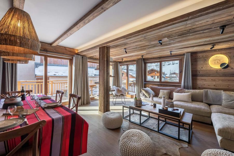 Ski verhuur Appartement duplex 5 kamers 10 personen (KALASI) - Résidence le Rocher - Kalasi - Les Menuires - Woonkamer