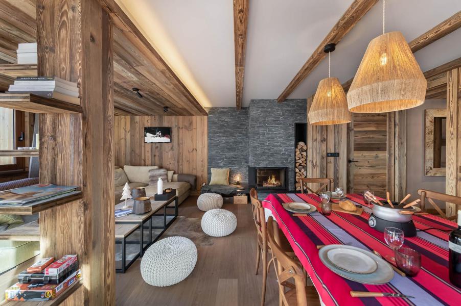 Ski verhuur Appartement duplex 5 kamers 10 personen (KALASI) - Résidence le Rocher - Kalasi - Les Menuires - Woonkamer