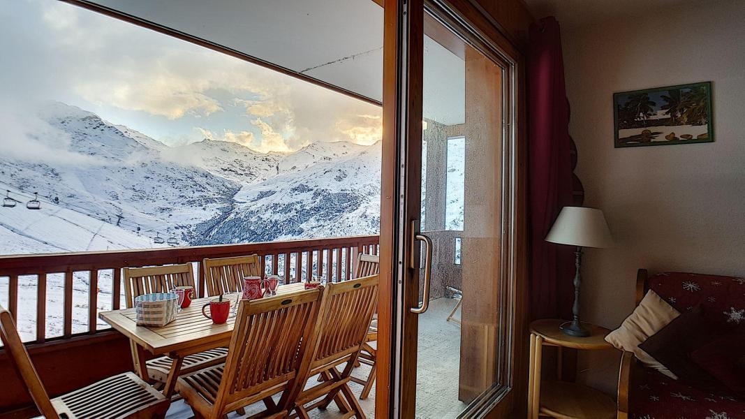 Location au ski Appartement 2 pièces cabine 6 personnes (8) - Résidence le Tétras Lyre - Les Menuires - Balcon