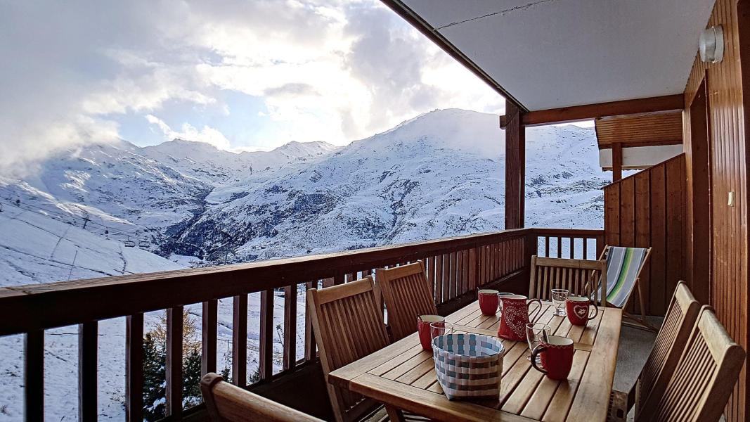 Location au ski Appartement 2 pièces cabine 6 personnes (8) - Résidence le Tétras Lyre - Les Menuires - Balcon