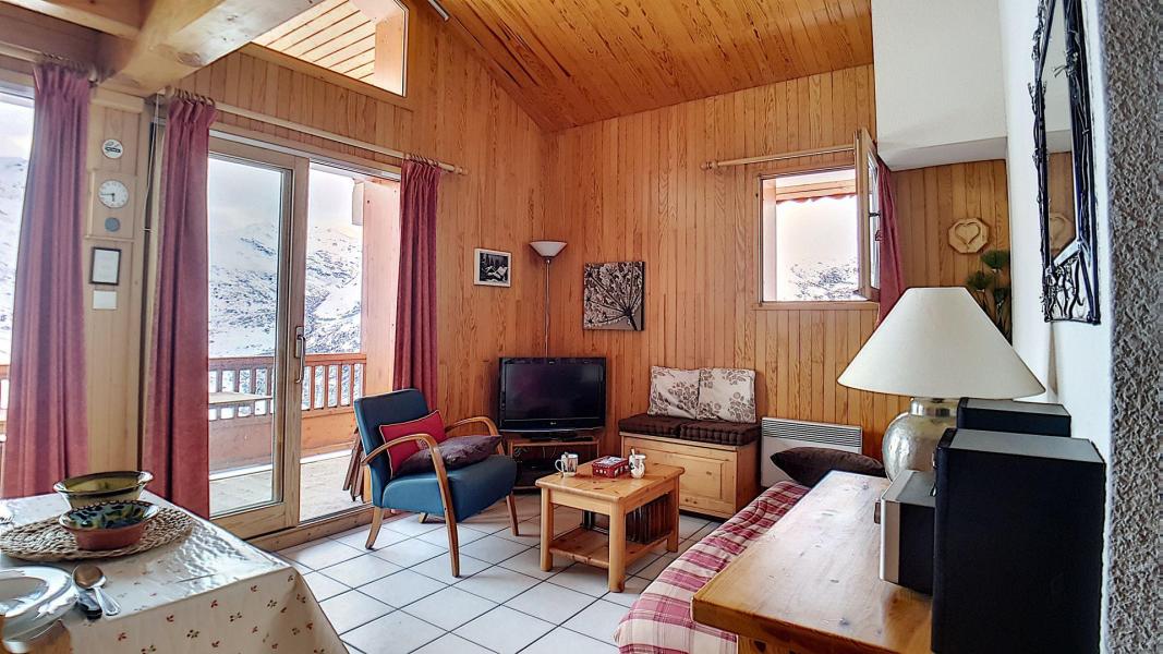 Ski verhuur Appartement 4 kamers mezzanine 8 personen (7) - Résidence le Tétras Lyre - Les Menuires - Woonkamer