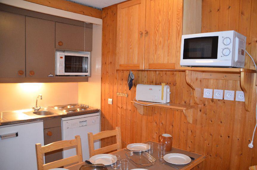 Location au ski Studio cabine 4 personnes (712) - Résidence le Villaret - Les Menuires - Cuisine