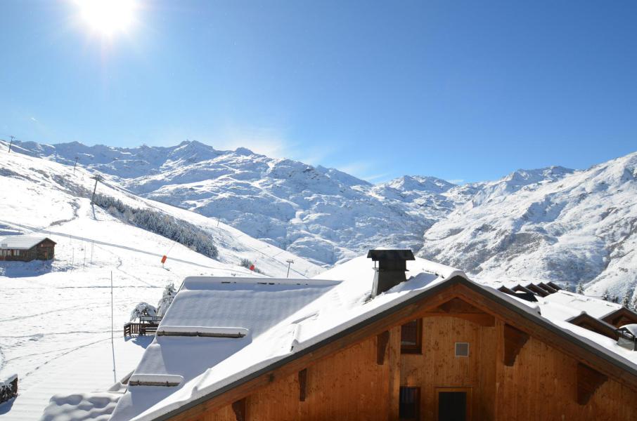 Skiverleih 2-Zimmer-Holzhütte für 4 Personen (11) - Résidence les Alpages de Reberty - Les Menuires - Draußen im Winter
