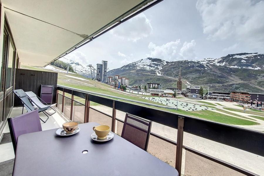 Skiverleih 2-Zimmer-Appartment für 4 Personen (0111) - Résidence les Aravis - Les Menuires - Balkon