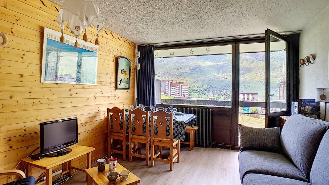 Skiverleih 2-Zimmer-Appartment für 6 Personen (319) - Résidence les Aravis - Les Menuires - Wohnzimmer