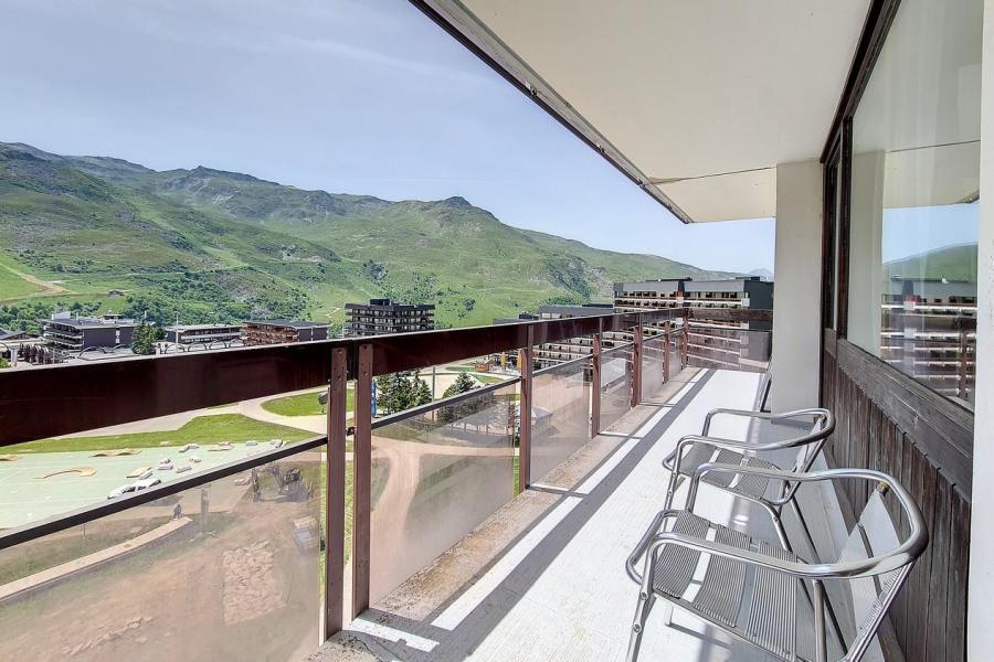 Wynajem na narty Apartament 2 pokojowy 6 osób (612) - Résidence les Aravis - Les Menuires - Taras