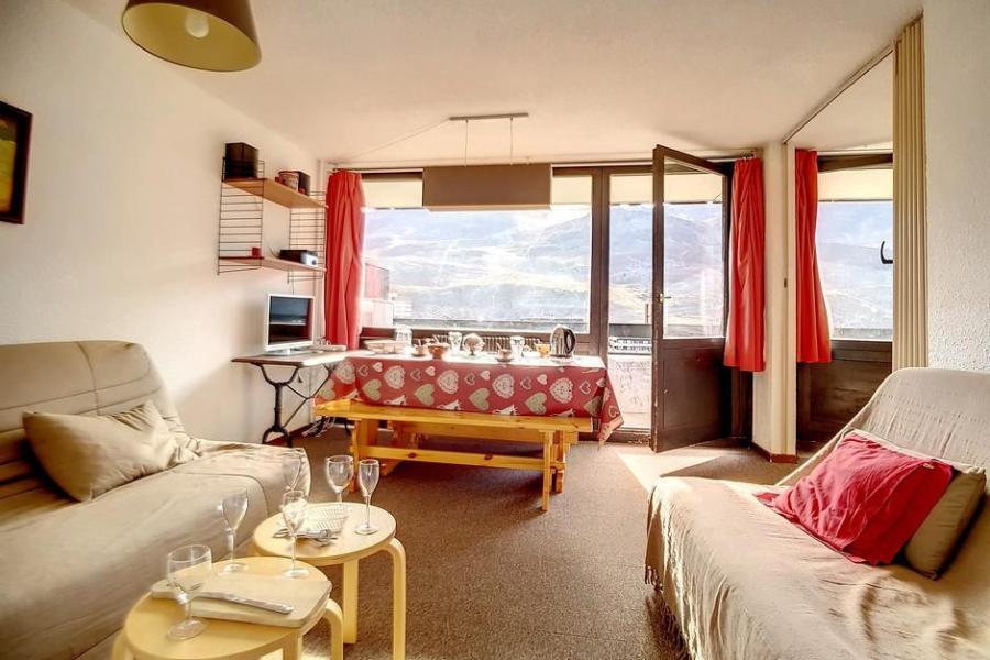 Ski verhuur Appartement 2 kamers 6 personen (316) - Résidence les Aravis - Les Menuires - Woonkamer