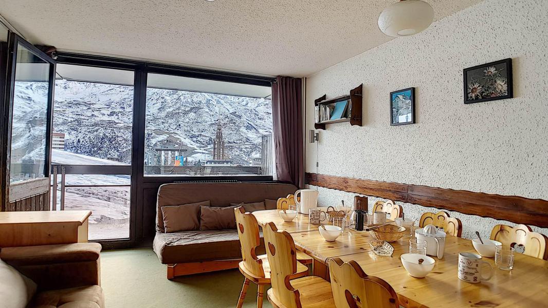 Ski verhuur Appartement 3 kamers 8 personen (220) - Résidence les Aravis - Les Menuires - Woonkamer