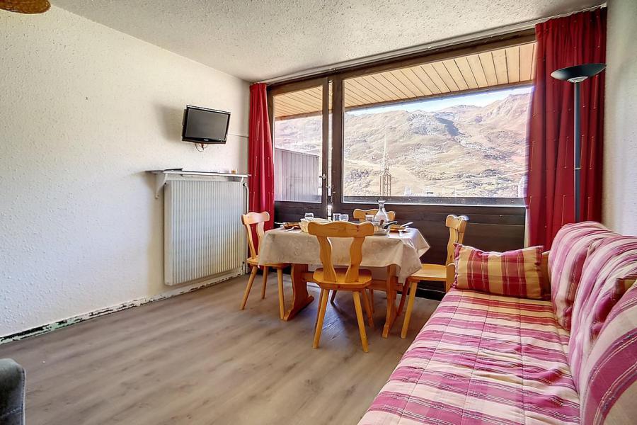 Rent in ski resort Studio 3 people (210) - Résidence les Aravis - Les Menuires - Living room