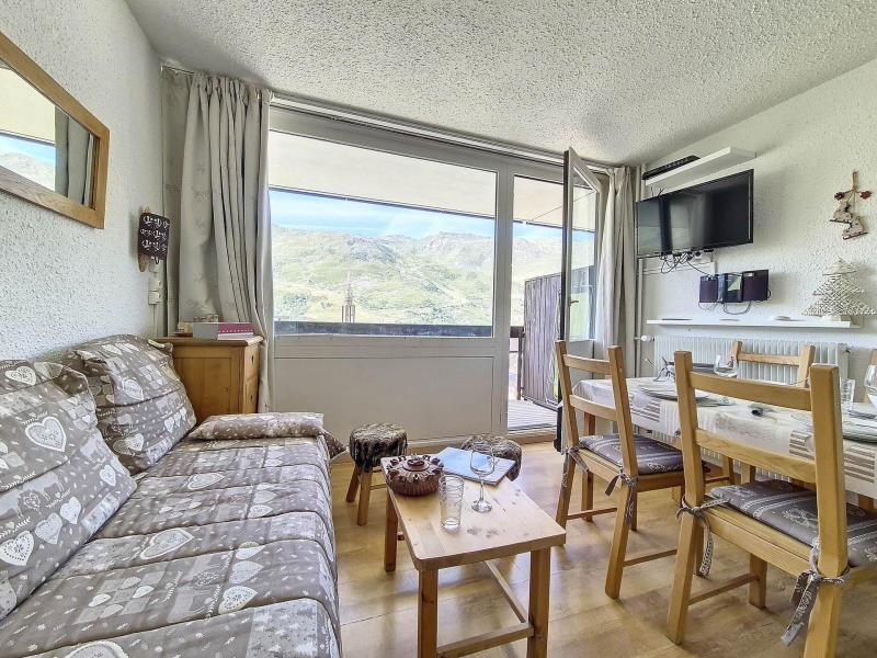 Ski verhuur Studio bergnis 4 personen (313) - Résidence les Aravis - Les Menuires - Woonkamer